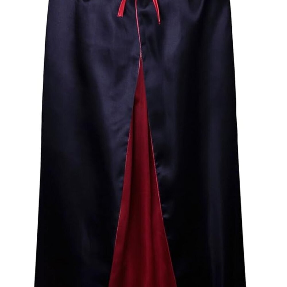 Unisex Christmas Halloween Witch Party Reversible Hooded Adult Vampires Cape Clo